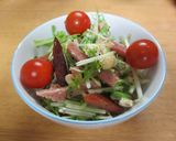 スパム缶と水菜のサラダ作り方8写真