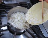 トマトとたまごのスープ【学校給食】作り方4写真