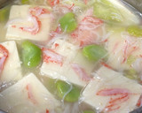 中華風かにかまと豆腐のあんかけ作り方4写真