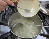 トマトとたまごのスープ【学校給食】作り方5写真