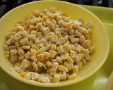 菊花蒸し(肉団子コーン蒸し)【学校給食】作り方4写真