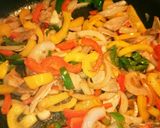 夏野菜のカラフル中華炒め作り方4写真