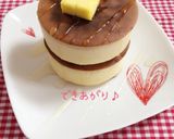 100均セリアの型で♪厚焼きホットケーキ作り方5写真