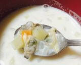 調味料二つ 簡単クラムチャウダー作り方5写真