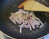 キャベツとベーコンの座布団の目玉焼き作り方2写真