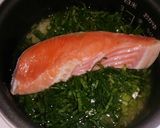 鮭と小松菜の炊き込みご飯作り方4写真
