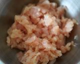 カレー風味☆チーズ入りチキンバーグ作り方1写真