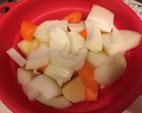 ルクルーゼで、ホクホク 肉じゃが作り方1写真