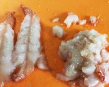 うまっ!!海老のトマトクリームパスタ。作り方4写真