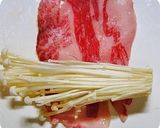 弁当おかず＠えのきの牛肉巻き～すき焼き味作り方2写真