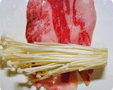 弁当おかず＠えのきの牛肉巻き～すき焼き味作り方2写真