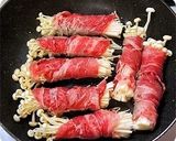 弁当おかず＠えのきの牛肉巻き～すき焼き味作り方4写真