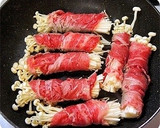 弁当おかず＠えのきの牛肉巻き～すき焼き味作り方4写真