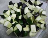 簡単10分★なすとズッキーニのツナカレー作り方1写真