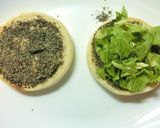 セロリ葉のさっぱりごま塩昆布トースト作り方4写真