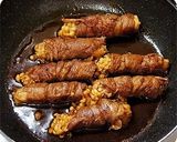 弁当おかず＠えのきの牛肉巻き～すき焼き味作り方6写真