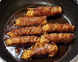 弁当おかず＠えのきの牛肉巻き～すき焼き味作り方6写真