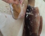イカのフワフワ肉詰め☆インゲン添え♪作り方3写真