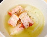 新玉ねぎとブロックベーコンのスープ煮☆作り方5写真