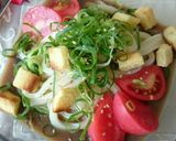残り物カレーde冷やし豆乳カレーうどん作り方3写真