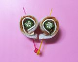 お弁当&おつまみ♡梅おくらチーちくロール作り方4写真