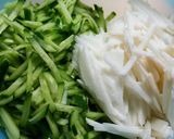 山芋ときゅうりの梅肉ネバネバあえ作り方1写真