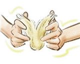 【マービー】にらとささ身の金紙巻作り方1写真