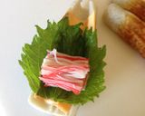 カニカマ大葉チーズの竹輪海苔巻き天♡作り方1写真