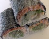 カニカマ大葉チーズの竹輪海苔巻き天♡作り方3写真