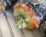 カニカマ大葉チーズの竹輪海苔巻き天♡作り方4写真