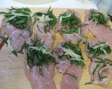 鶏の胸肉の照り焼き　～ハーブを挟んで～作り方1写真