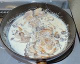 【男の自炊】鶏と茸のクリームパスタ作り方2写真