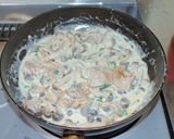【男の自炊】鶏と茸のクリームパスタ作り方3写真