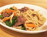 コストコのプルコギビーフで焼きそば作り方4写真