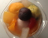 かぼちゃ団子＆かぼちゃ寒天のあんみつ風作り方1写真