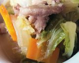 豚肉と白菜と人参のたいたん作り方5写真