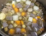 コチュジャンで甘辛☆牛すじの煮込み作り方4写真