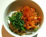 おつまみに〜♡キムチ納豆UFO揚げ♪作り方3写真