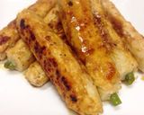 竹輪とインゲンのつくね焼き作り方5写真