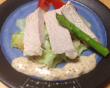 蒸し豚 野菜 アンチョビマヨかけ作り方5写真