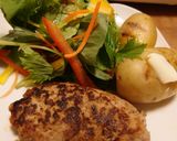 混ぜて焼くだけ！ハンバーグ作り方4写真