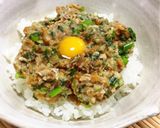 サバ缶と瓶詰めナメタケで☆簡単なめろう丼作り方4写真