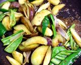 なすとピーマンの粒マスタードカレー風味作り方4写真