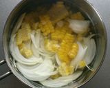 簡単☆コーンと玉ねぎのやさしいスープ。作り方2写真