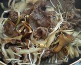 簡単!牛肉ときのこのオイスターソース炒め作り方3写真
