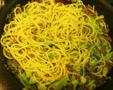 つぶしブロッコリーとひき肉のスパゲッティ作り方3写真