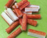 シャキ旨☆レタスと蟹かまのあんかけ炒飯。作り方2写真