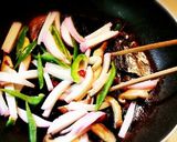 節約！もやしとかまぼこのペペロンチーノ風作り方4写真