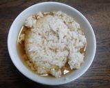 梅干と焼き豚の麦茶茶漬け作り方1写真