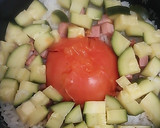 ズッキーニとトマトの夏の炊き込みご飯作り方4写真